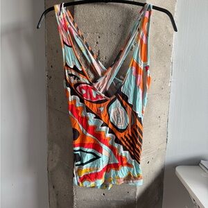 Emilio Pucci Colorful Abstract Women's Top